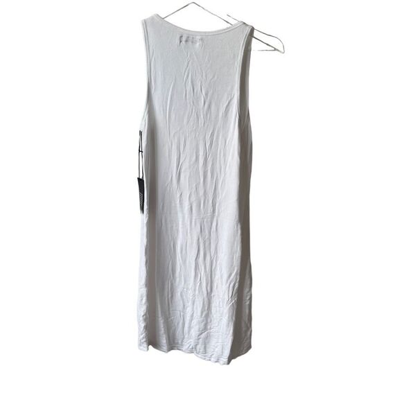 Michael Lauren Richard White Fitted Tank Dress with Slit Neck Size large NWT - Picture 7 of 10